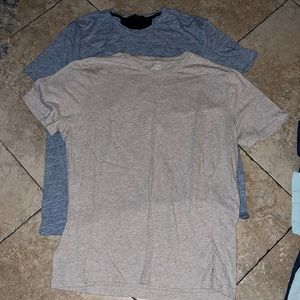 Blue and Tan Banana Republic Tees